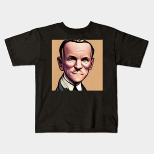 Calvin Coolidge | Comics Style Kids T-Shirt